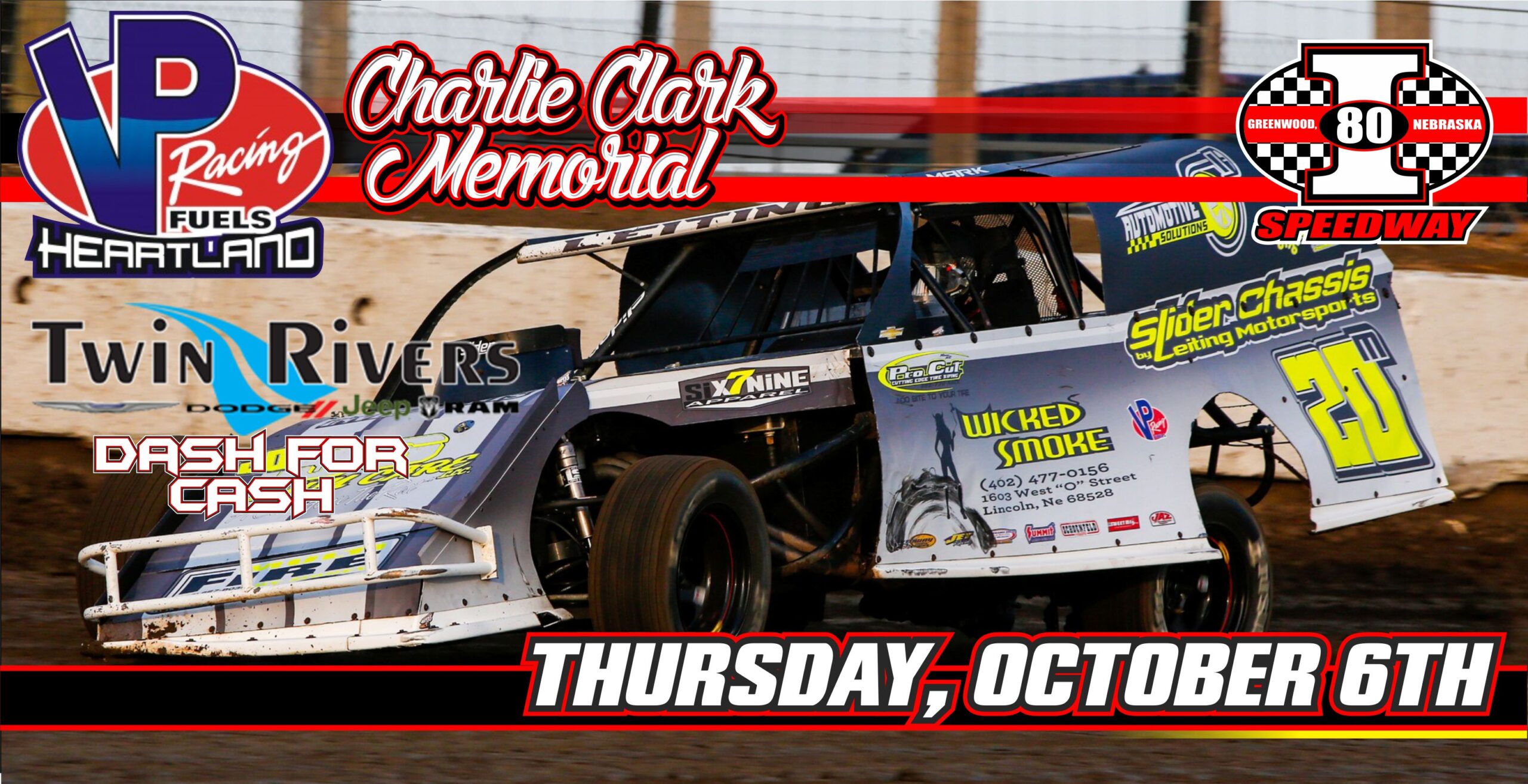 CHARLIE CLARK MEMORIAL ADDED OCTOBER 6TH – I-80 Speedway